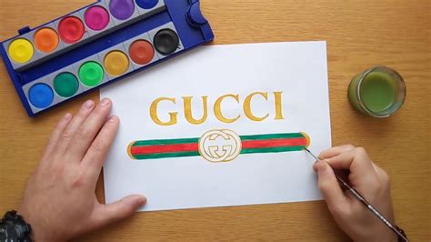 how to draw Gucci logo